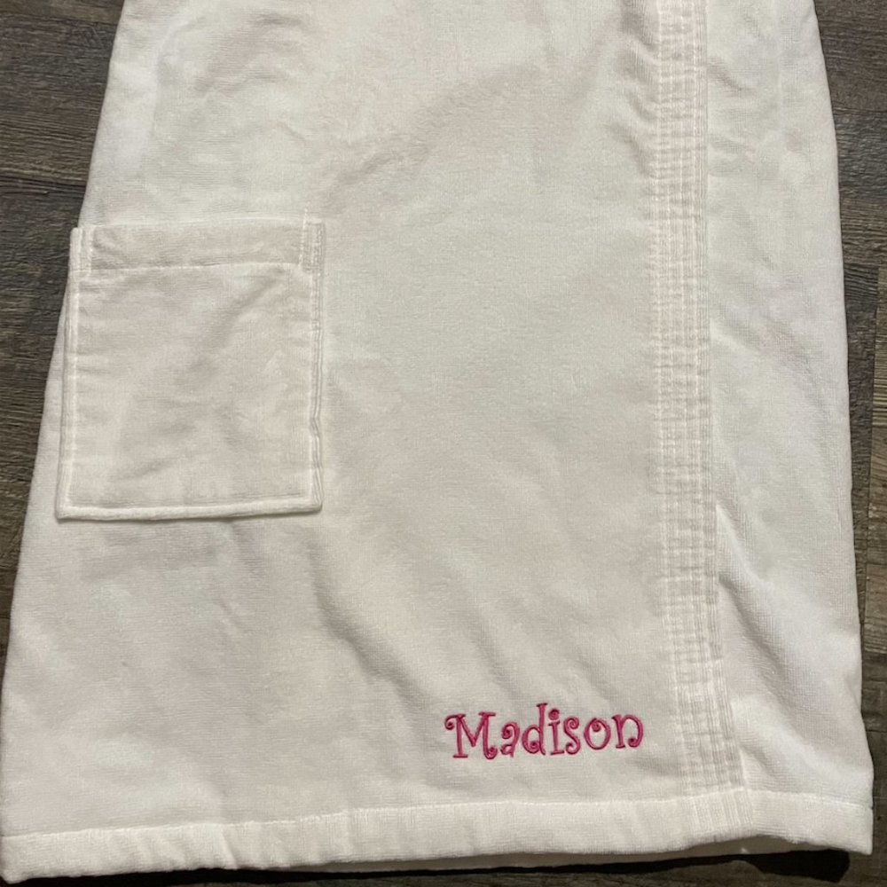Monogrammed 'Madison' Terry Velour Spa Wrap, Personalized Towel Wrap